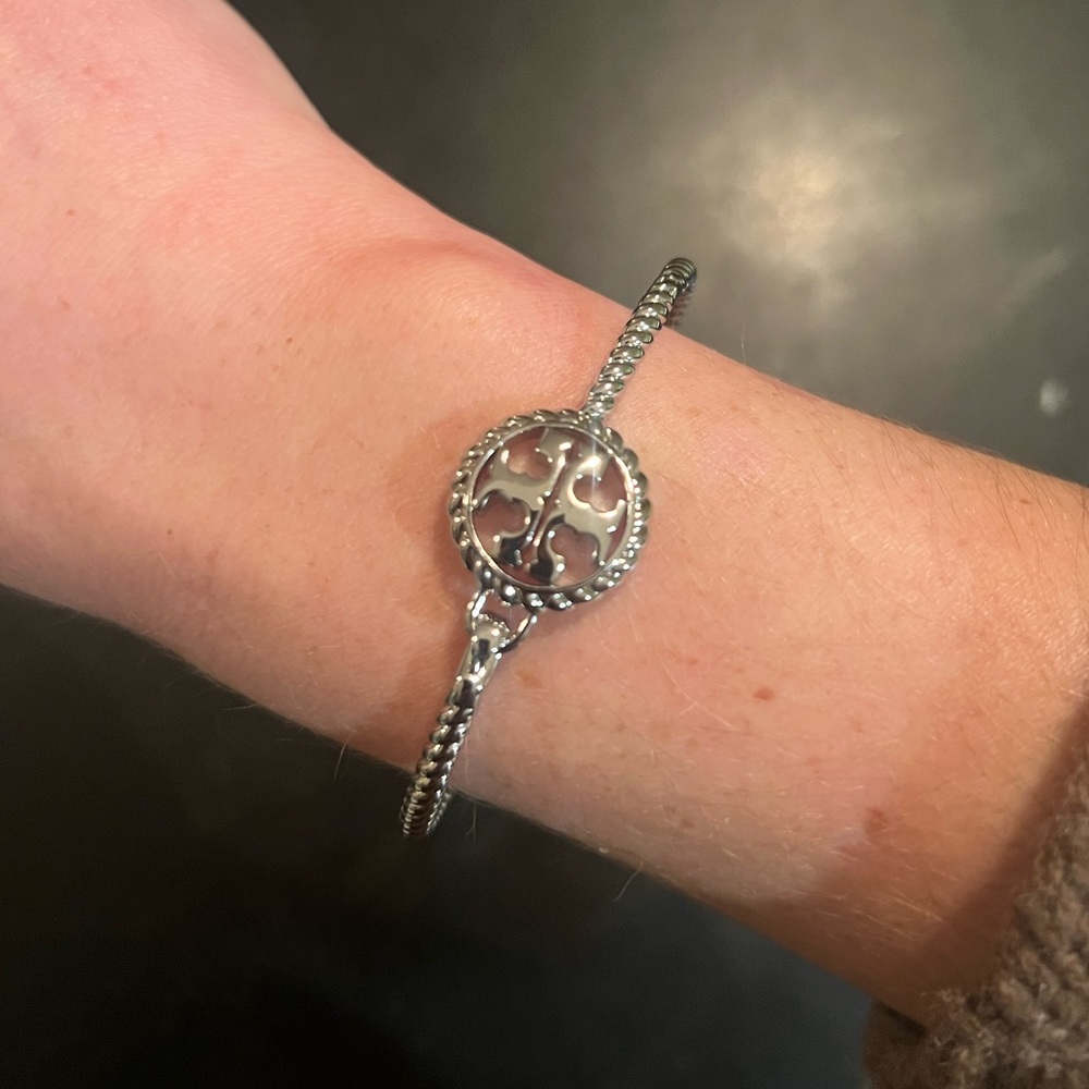 Tory Burch Silver Bangle